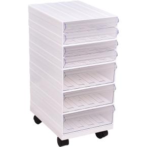Plastic Desktop Filing Cabinet – Multi-Tier A4 Document Storage Drawers