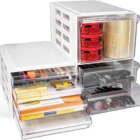 Multi-Layer Document Organizer – Desktop Plastic Storage Drawer Cabinet for Home Office