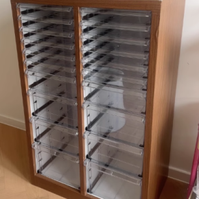 Plastic File Cabinet for Office – Durable A4 Storage Cabinet with Central Lock System
